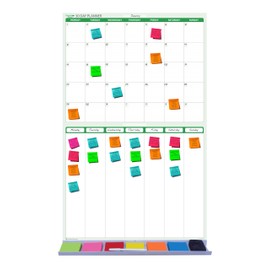 36" x 24" Sticky-Note 30-Day Sunday-Saturday / 1-Month / 7-Column Prioritizing Organizing Planner 24 in. x 38 in.