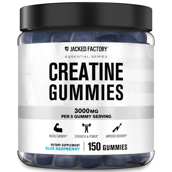 Jacked Factory Creatine Monohydrate Gummies (3g) - Creatine for Muscle