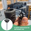 M METERXITY 6パック スタークランピングノブ 機械/電子機器/家具/傘ベース用 M8x60mmメススレッド手締めネジ 機械ハンドル交換[39mm 黒]