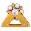 Yellow Aluminum Alloy Wheel Gyro with Tripod Stress Relief Hand