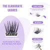 GAQQI Lash Clusters, Eyelash Clusters 120PCS C Curl Individual Lashes,