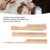 6pcs Bamboo Hair Comb Set for Barber Anti Static Heat