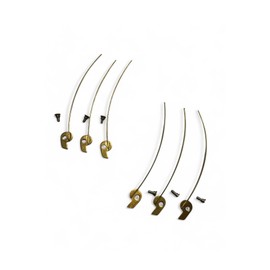 Antique Clock Parts - Ratchet Clicks Wire Springs & Rivets Click - - 6 Units- Replacement Parts - Clock Making Parts