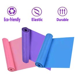 AILIFE Resistance Bands Set Women Men, Set of 3 Skin-Friendly Exercise Bands with 3 Resistance Levels, 1.5M Workout Resistance Bands Set for Strength Training,Yoga,Pilates,Fitness