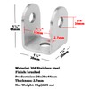 GBGS 10 Pcs U Bracket for 1-1/4" Panels,Bracket Stamped 304