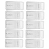 Mipcase 20 Sets Transparent Lock Hinge Clear Gate Lock Hasp