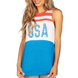 Tipsy Elves Women's USA Land That I Love Tank Top Size Medium