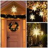 Kingdder 8 Pieces Moravian Star Light LED 3D Star Hanging