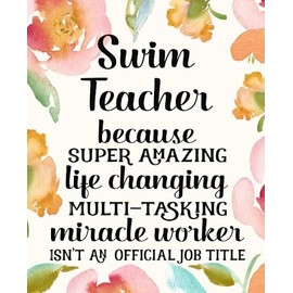 Swim Teacher Gifts: Funny Thank You Appreciation Present for Women Friends, Family or Coworkers