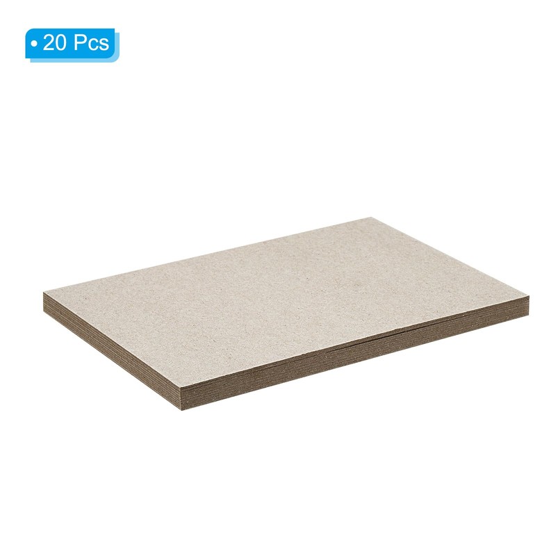 PATIKIL 7x5x0.04" Chipboard Sheets, 10Pcs Thick Book Board Binders Board
