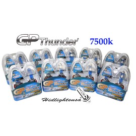 GP-Thunder 899-SGP75K 37.5W Hyper-White with Quartz Glass Bulbs for Fog - Day Time Runing Light Pair - 2 Bulbs