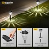 Ensenior 8-Pack Solar Lights Outdoor, Auto ON/Off 6500K LED Solar