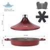 INSETFY Non-Stick Frying Pan/Skillet 11", 3QT Tagine Pan,Cast Aluminum Pans