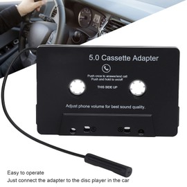 Bluetooth Cassette Adapter, Built‑in Microphone Bluetooth 5.0 MP3 Player LED Indicator Car Tape Converter USB Charging for Car