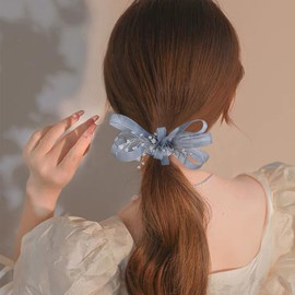 FASELE Hair Clip, Hair Ornament, Tulle Ribbon, Hair Accessory, Forest Girl, Women, Children, Birthday, Recitals, Photography, Wedding, Formal, Work or School Commute, Party, 1 PC