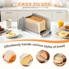 Bread Slicer for Homemade Bread - Upgrade Adjustable Stainless Steel