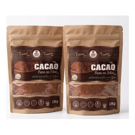Cacao En Polvo Sin Azúcar Calidad Premium Delicioso Pack 2k
