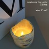MOZEAL Hand-poured Unscented Candle,Dripless Pillar Candle set of 3,Includes 4",