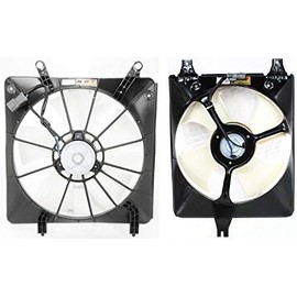 Evan-Fischer Cooling Fan Assembly Set of 2 for 98-2002 Honda Accord DX 4-Door Sedan For Models w/Denso Brand