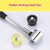 2 Set Rubber Striking Head Hammer Replacement Tips Set Mallet