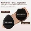 TATAMI Black Makeup Puff Set (Flat + Egg Shape) Rubycell,Cushion