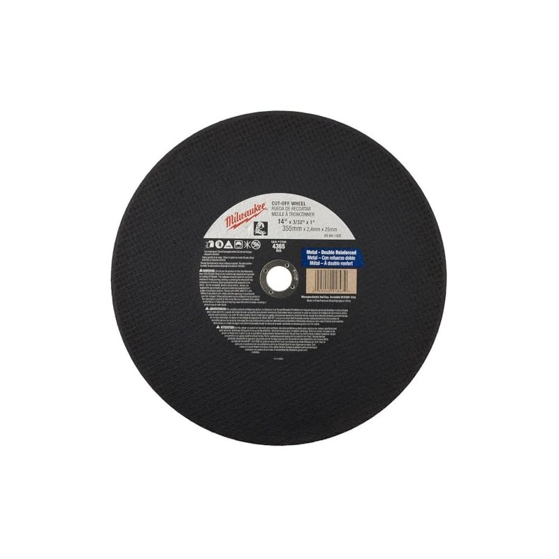 Milwakee 49-94-1405 Chop Saw Cutting Whel 14" x 3/32" x