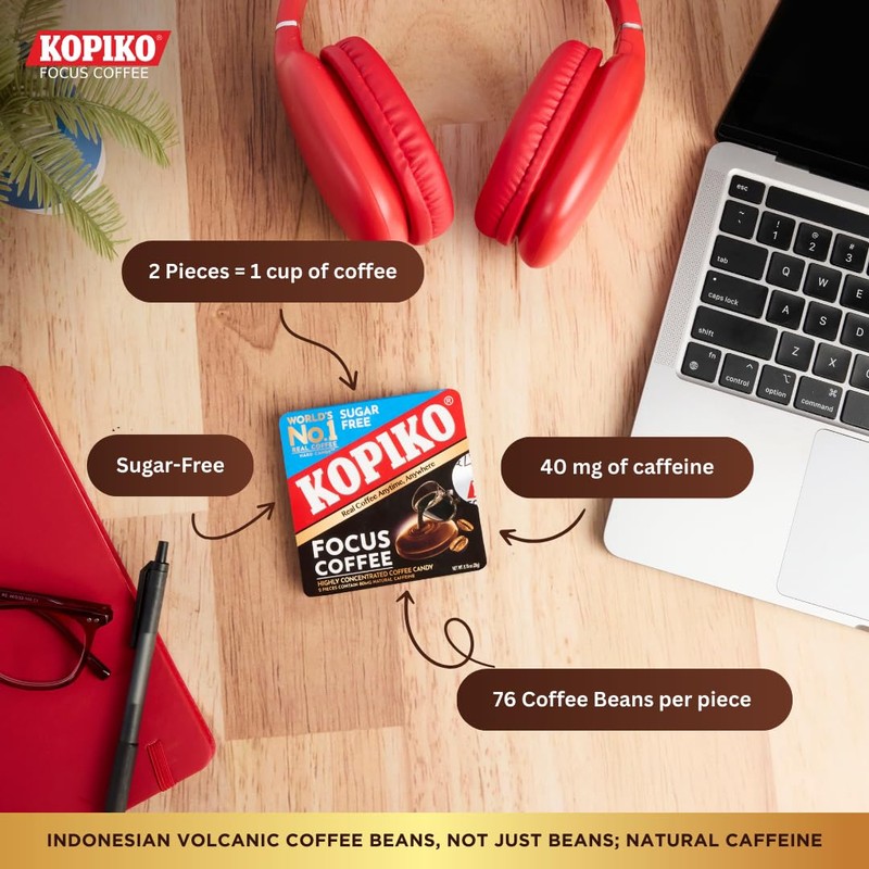 Kopiko Focus Coffee Candy – Have 80mg Caffeine per 2
