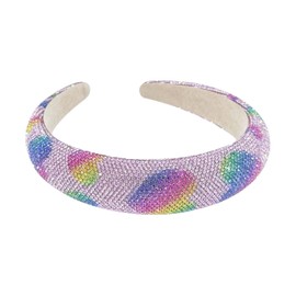 Malibu Sugar Trendy Rainbow Heart Headband for Girls - Perfect Accessory to Add Sparkle and Style to Any Look Ages 8-14