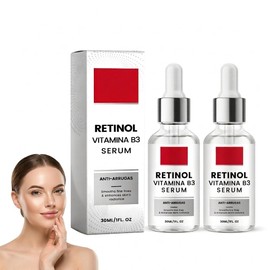 Sérum antiedad con retinol y vitamina C, sérum facial iluminador y reafirmante con vitamina C, sérum hidratante y antiedad para el cuidado de la piel, sérum facial hidratante, reafirmante para (2PCS)