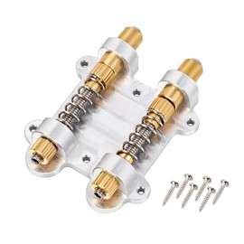 Banworks Brass Tremolo Stabilizer Double Tremolo Arming Adjuster Electric Guitar Dual Tremolo Bridge Stopper Stabilizer for Electric Guitar Tremolo Systems JT/WDXT-01