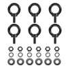 PATIKIL M5x12mm Lifting Shoulder Eye Bolt, 6Pcs 304 Stainless Steel