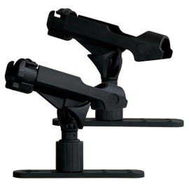 2 Pack Fishing Rod Holder with Track Mount Universal T-Shaped Screw Mounted on Rail for Kayak, Canoe, Fishing Boat (2Pack Rod Holder with Rail)