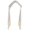Customized Long Cotton Webbing PU Leather Shoulder Strap Adjustable Single