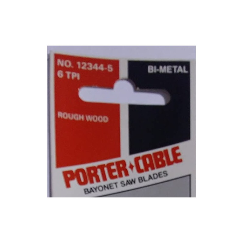 Porter Cable 12344-5 Bayonet Saw Blades