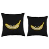 Smiling Banana Throw Pillow