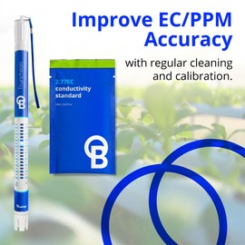 Bluelab EC 2.77 Conductivity Calibration Solution - Easy Calibration for pH Pens, pH Meters and Probes - Compatible with Bluelab Conductivity Probes - 30 Sachet Box, 18ml Each