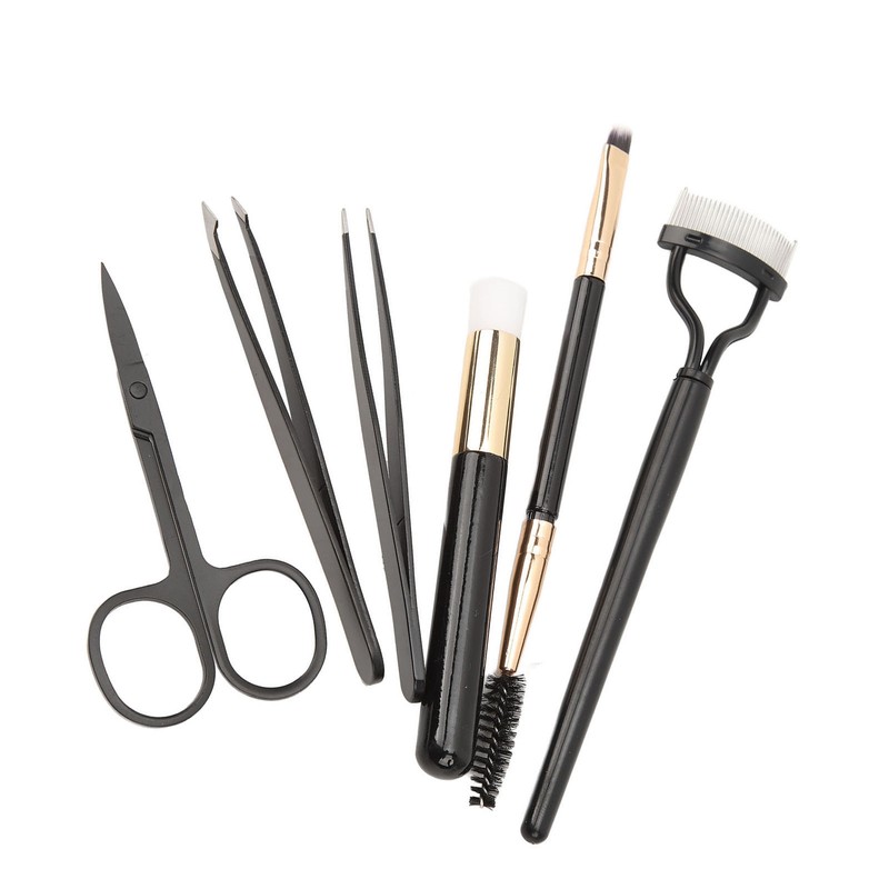 7pcs Eyelash Eyebrow Makeup Grooming Tool Eyebrow Brush Eyelash Curler