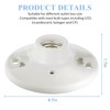 Saysurey 8 Pack Medium Base E26 Lamp Holder Socket Keyless