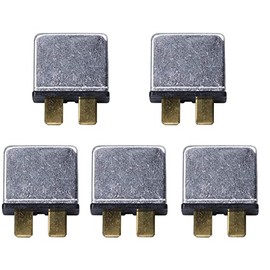 JIAKUPA 12V Snap Off 1 Section ATC Blade Automotive Thermal Reset Circuit Breaker 20A 5pcs