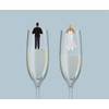 NPW-USA NPW61307 NPW Cocktail/Wine Glass Markers, Happy Couple