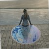 ULTECHNOVO Quicksand Design Round Beach Towel Bath Blanket Travel Towel