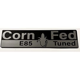 E85 Ethanol Corn Fed Husk Emblem Stick Anywhere