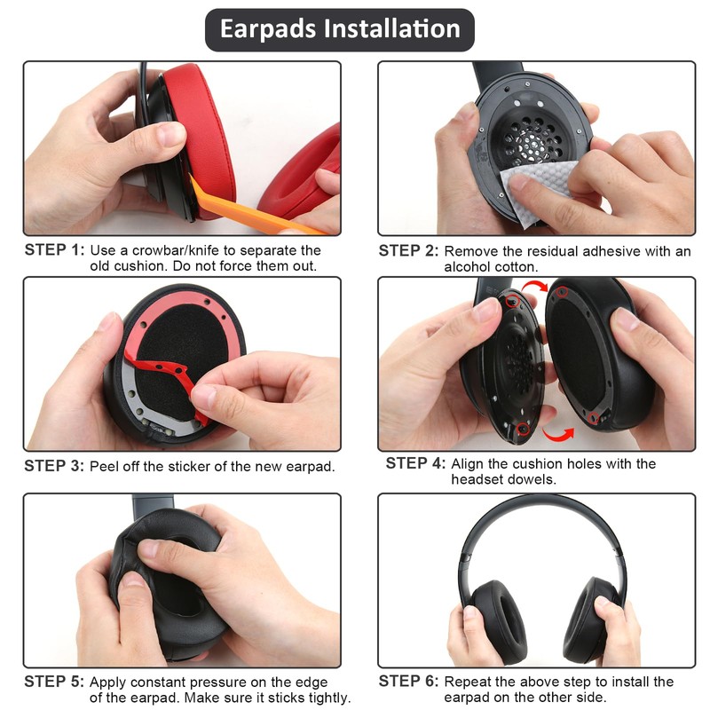 Replacement Earpad Ear Cushion Pads Compatible with Beats Studio 2.0