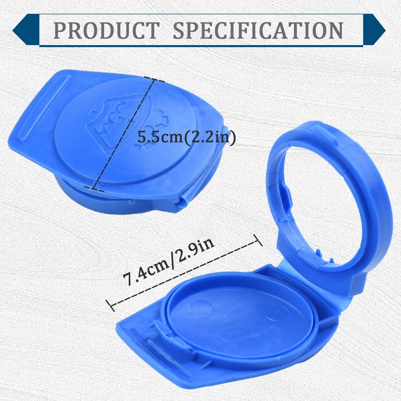 Huli 1Pc Washer Fluid Cap Durable Windshield Wiper Fluid Cap