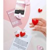 Valentines Day Gifts for Kids. 8Pcs Heart-Shaped Cute Fridge Magnets