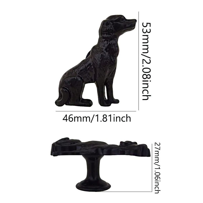 Mizhang Cabinet Knobs Drawer Knobs,Cute Metal Dog Decorative Knob Pulls