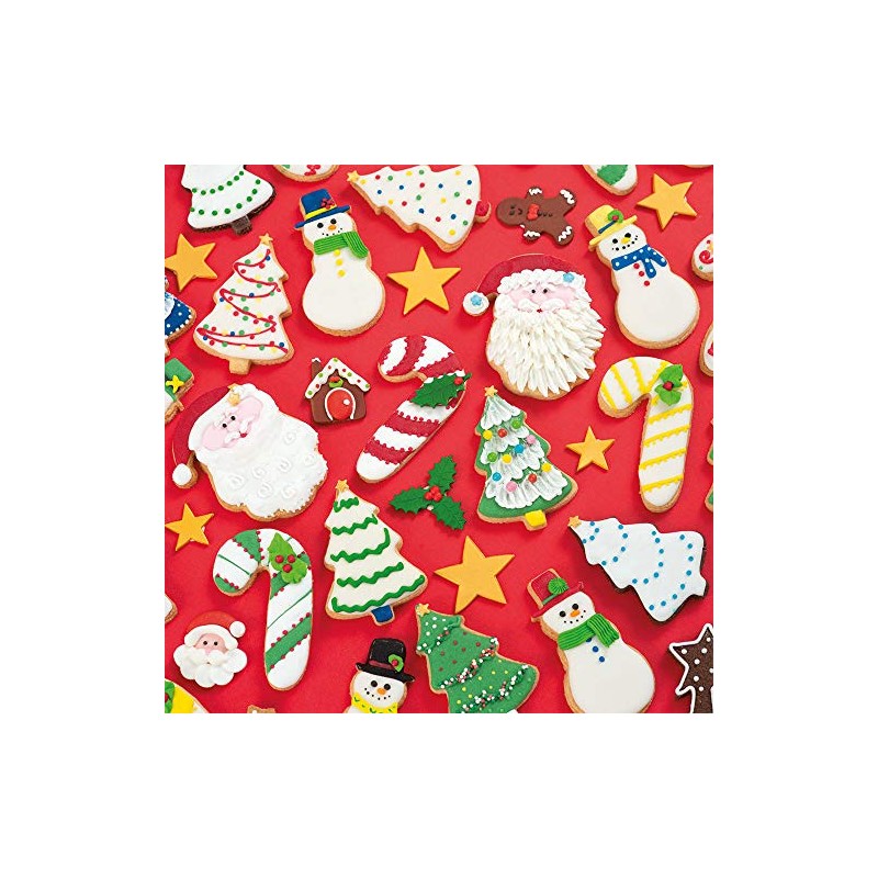 Decora 0255068 Plastic Cookie Cutter Santa Claus and Sugar Stick
