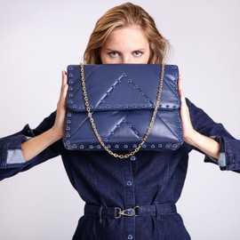 TIXIPEM Clear Rhinestone Rivets 6 mm/ 0.24 Inch [100pcs] - Crystal Rivets Use for Clothing & Performance & Arts, & Leather Craft DIY Making - [Light Blue] Studs for Clothing