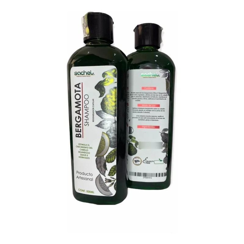 Sachel Shampoo De Bergamota 500ml Calidad Premium.