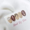 [Handmade Nail Tips] Fantasy Nudie Nails - Mini Oval /